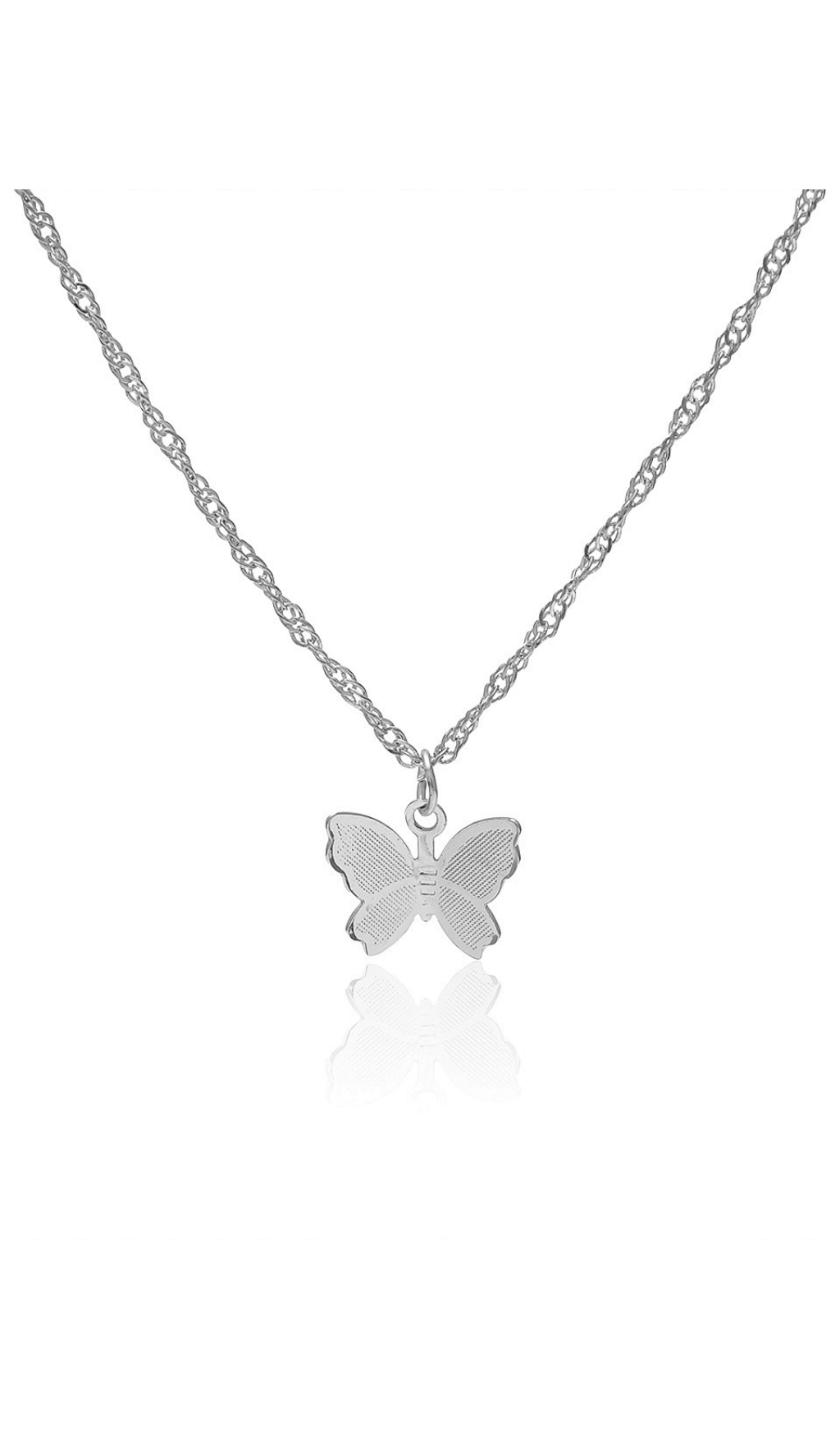 Metal Butterfly Tassel Pendant