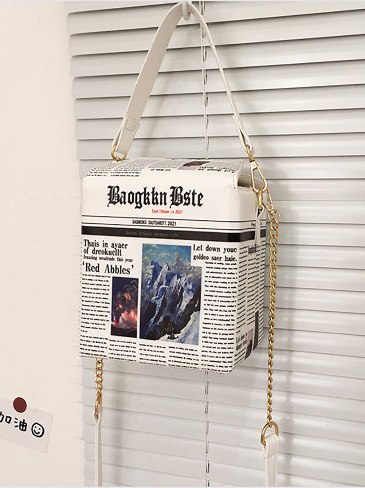 Newspaper News Box Bag