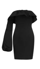 ONE SLEEVE SLIM DRESS