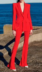 RED BLAZER SUIT