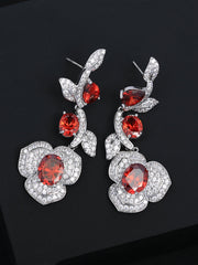 AZORITE ROSE GEM EARRINGS