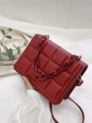 Embossed Decor Crossbody Bag