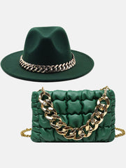 Chain Bag and Matching Hat Set