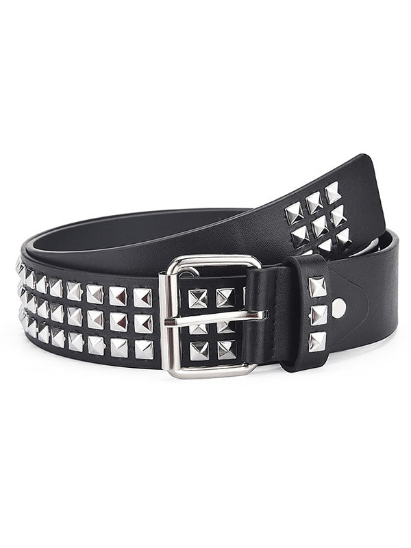 Metal Embellished Eyelet Buckle Belt