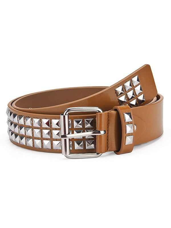 Metal Embellished Eyelet Buckle Belt