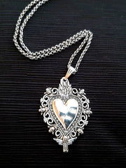 Vintage Gothic Heart Pendant Necklace