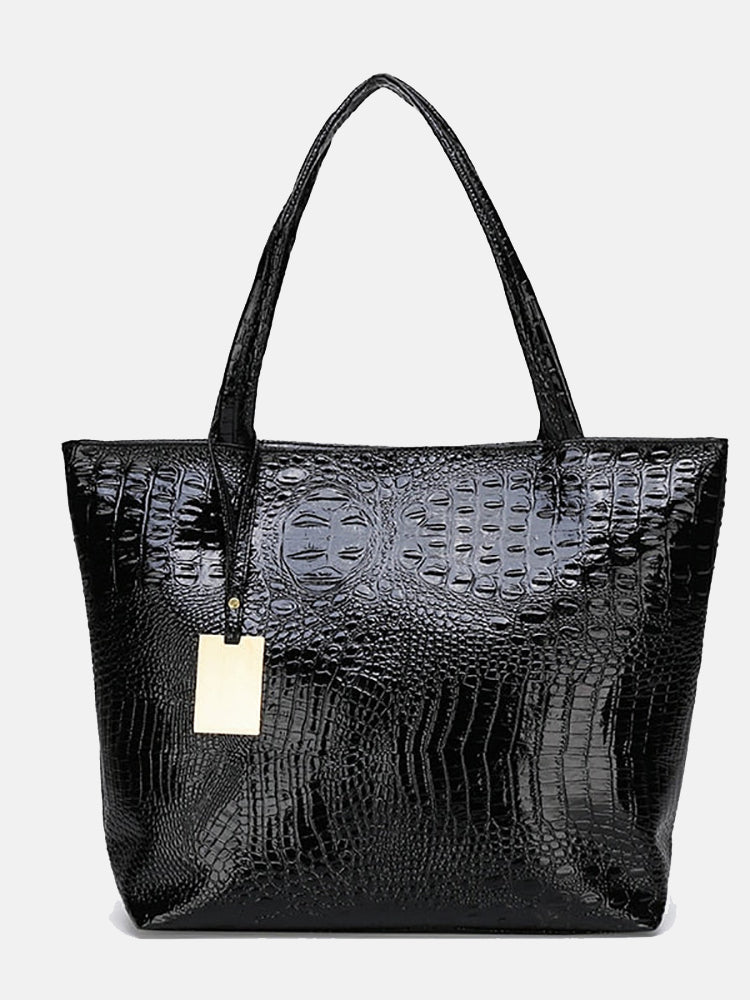 Crocodile Leather Tote