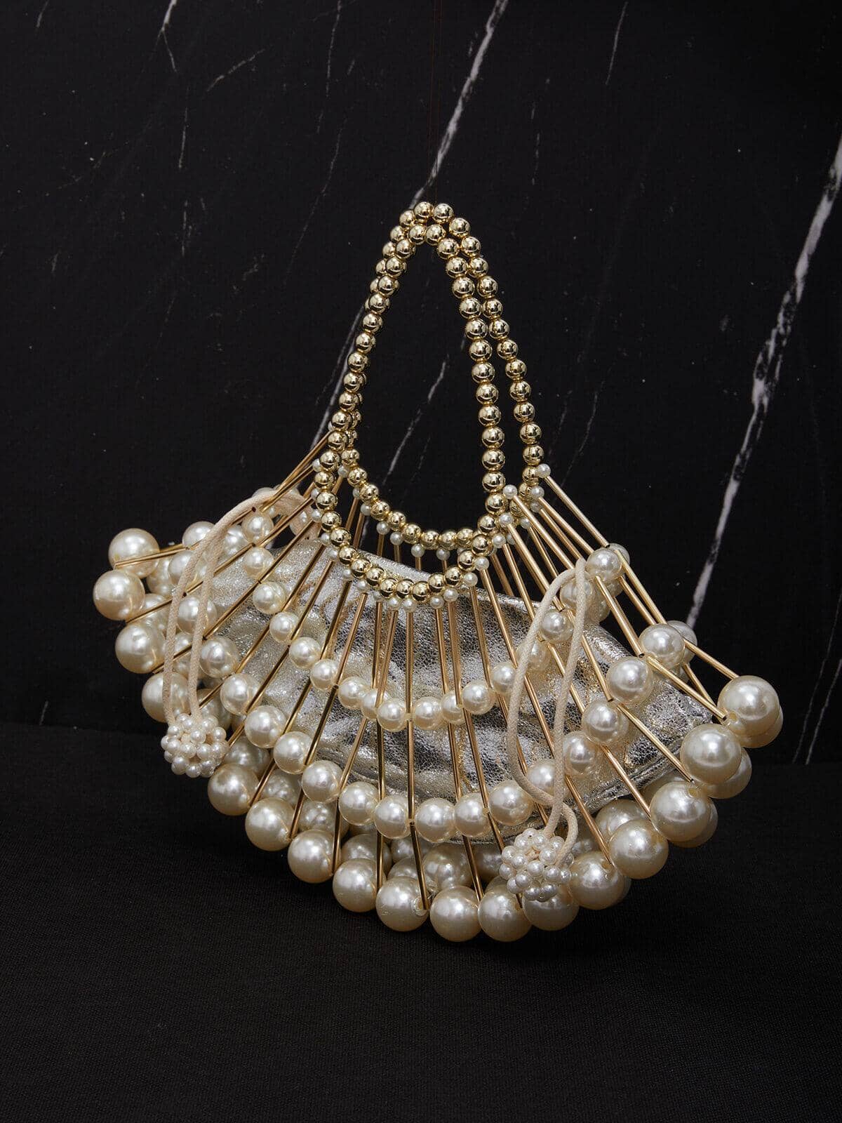 BRAIDED PEARL BAG