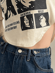 Vintage Print Crop Top