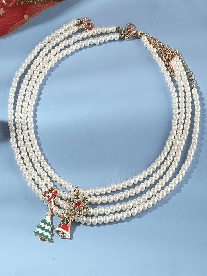 Christmas Pearl Necklace