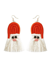 Christmas Fringed Drop Earring