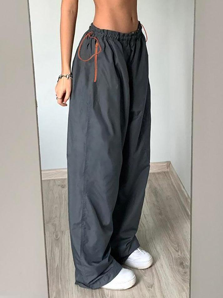 Y2K Baggy Parachute Pants