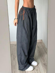 Y2K Baggy Parachute Pants