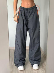 Y2K Baggy Parachute Pants