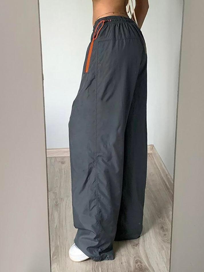 Y2K Baggy Parachute Pants