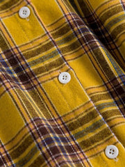 Drop Shoulder Plaid High Low Shacket