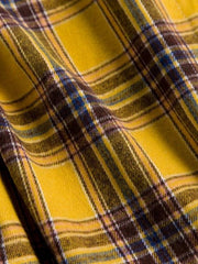 Drop Shoulder Plaid High Low Shacket