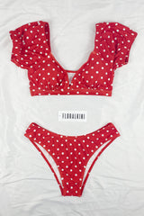 Red Polka Dot Bikini Bottoms