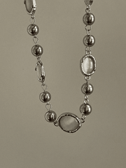 Grunge Gem Decor Beads Necklace