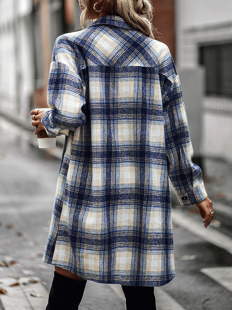 Plaid Shirt Cardigan