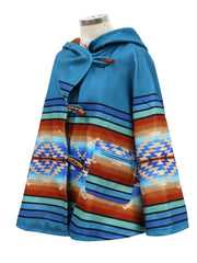 Long-sleeved Printed Woolen Coat