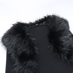 Luxurious Open Front Long Sleeve Knit Bolero Jacket - Black