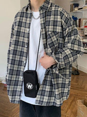 Men's Long Sleeve Checkered Shirt