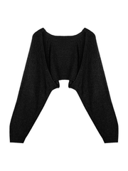 Open Front Bolero Knit Cardigan