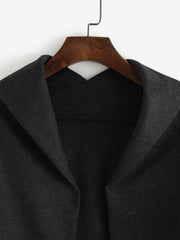 Open Front Tunic Cape Coat