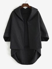 Open Front Tunic Cape Coat