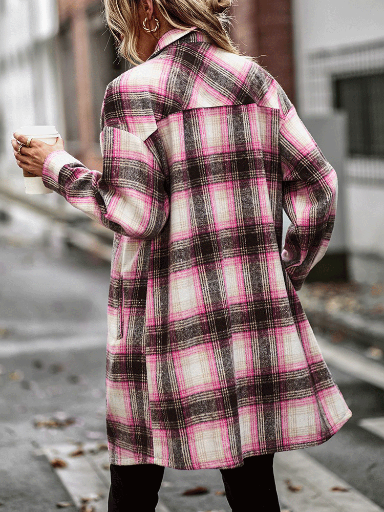 Plaid Shirt Cardigan