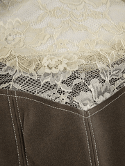 Patchwork Lace Corset Top