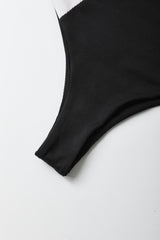 Patchwork Underwire Rib Bikini Set