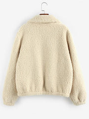 Plain Pocket Teddy Coat