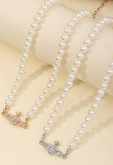 Planet Pearl Necklace
