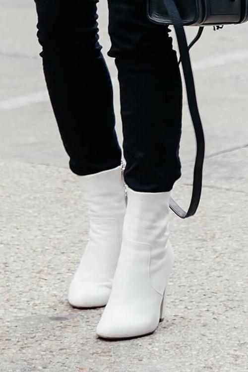 Pointed Toe High Heel Zipper Boots