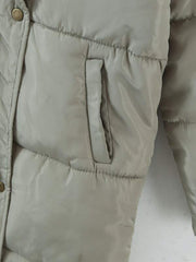 Single Breasted Hooded Puffer Coat