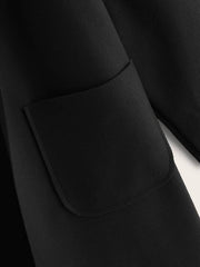 Solid Shawl Collar Dual Pocket Coat