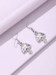 Vintage Mushroom Pendant Earrings