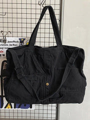 Vintage Wash Large Shoulder Bag