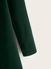 Waterfall Collar Open Front Coat