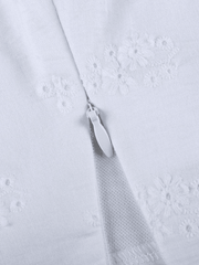 White Floral Corset Top