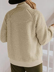 Women's Coats Long Sleeve Button Pocket Loose Coat