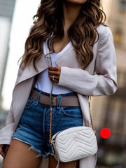 Women's  Coats Long Sleeves Lapel Solid Windbreaker Long Coat