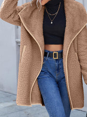Women's Coats Loose Large Plush Mid-Length Coat