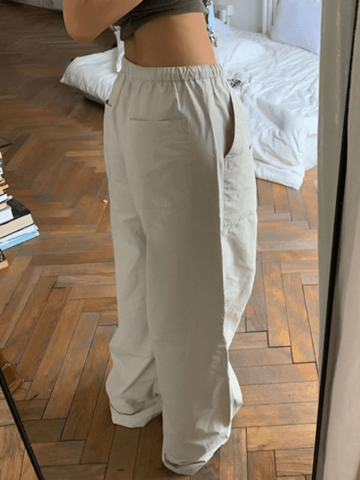 Y2K Baggy Parachute Cargo Pants